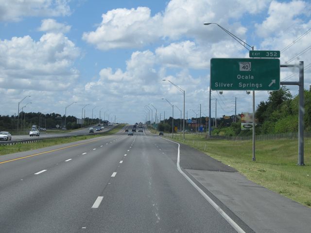 Florida Interstate 75 Southbound Cross Country Roads