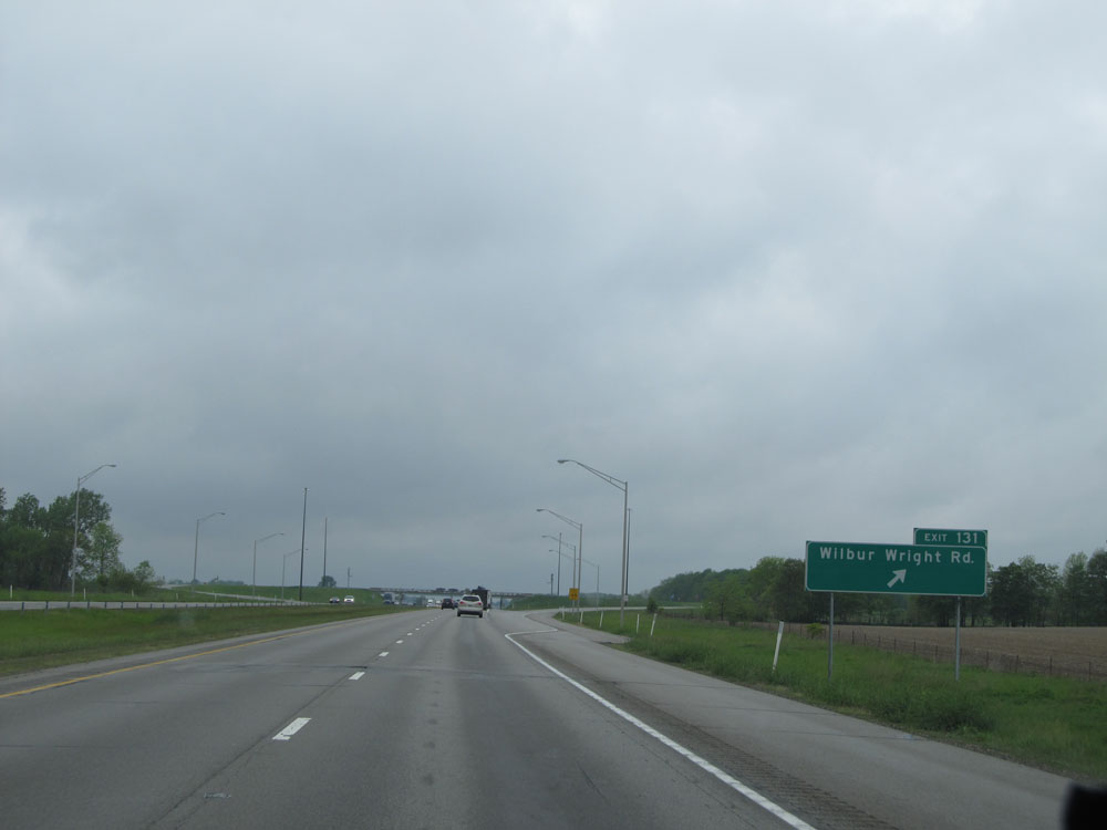 Indiana Interstate 70 Westbound Cross Country Roads