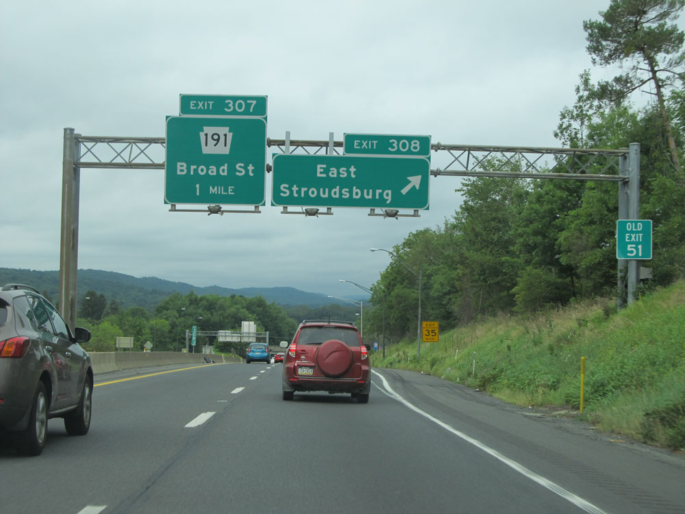 Pennsylvania 80 Interstate Exit West East Pa Westbound Stroudsburg Taken.