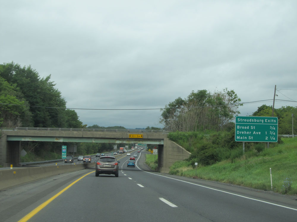 Pennsylvania 80 Interstate Exits Pa Westbound Stroudsburg Distances Upcomin...