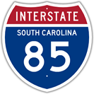 Interstate 85 in South Carolina