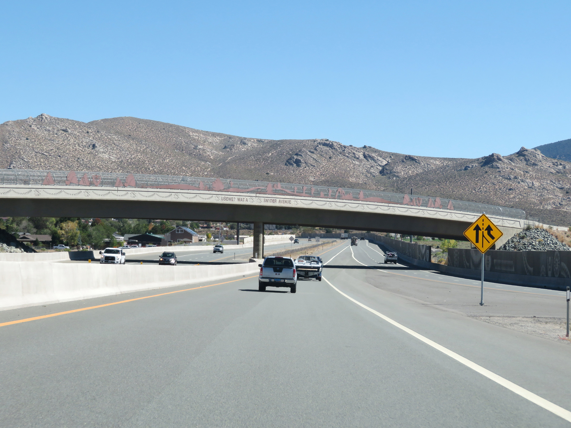 Nevada Interstate 580 Northbound Cross Country Roads
