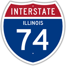 Interstate 74 in Illinois