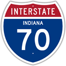 Interstate 70 in Indiana