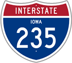 Interstate 235 in Iowa