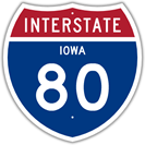 Interstate 80 in Iowa