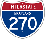 Interstate 270 in Maryland