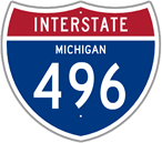 Interstate 496 in Michigan