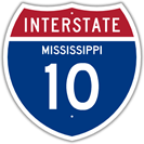 Interstate 10 in Mississippi