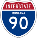 Interstate 90 in Montana