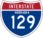 Interstate 129 in Nebraska