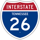 Interstate 26 in Tennessee