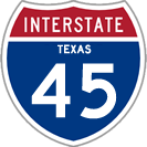 Interstate 45 in Texas