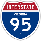 Interstate 95 in Virginia
