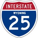 Interstate 25 in Wyoming