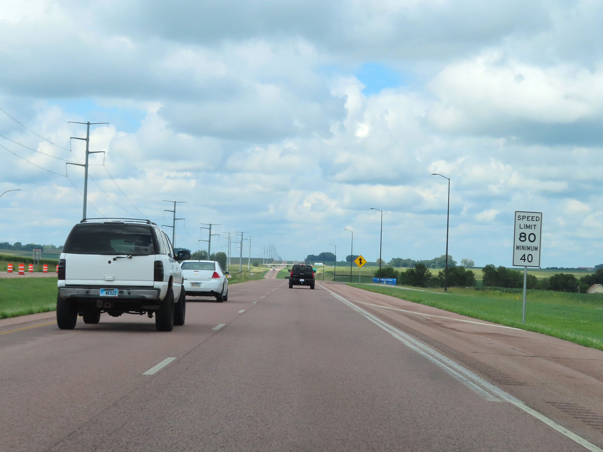 South Dakota Interstate 90 Westbound Cross Country Roads
